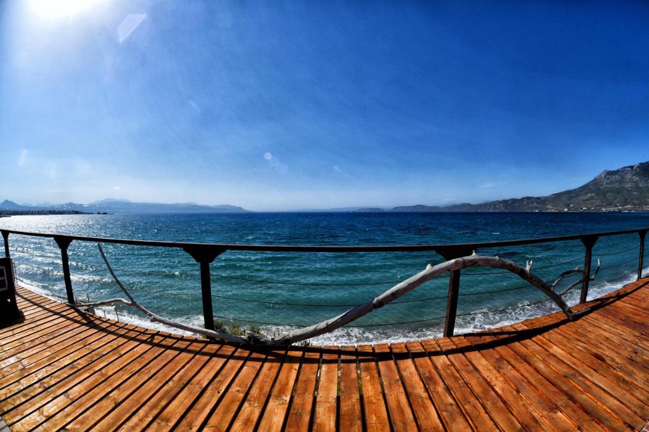 Luxurious Villa By The Sea Posidhonia  Bagian luar foto
