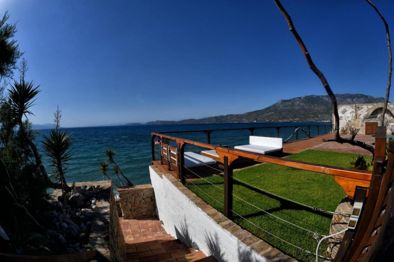 Luxurious Villa By The Sea Posidhonia  Bagian luar foto