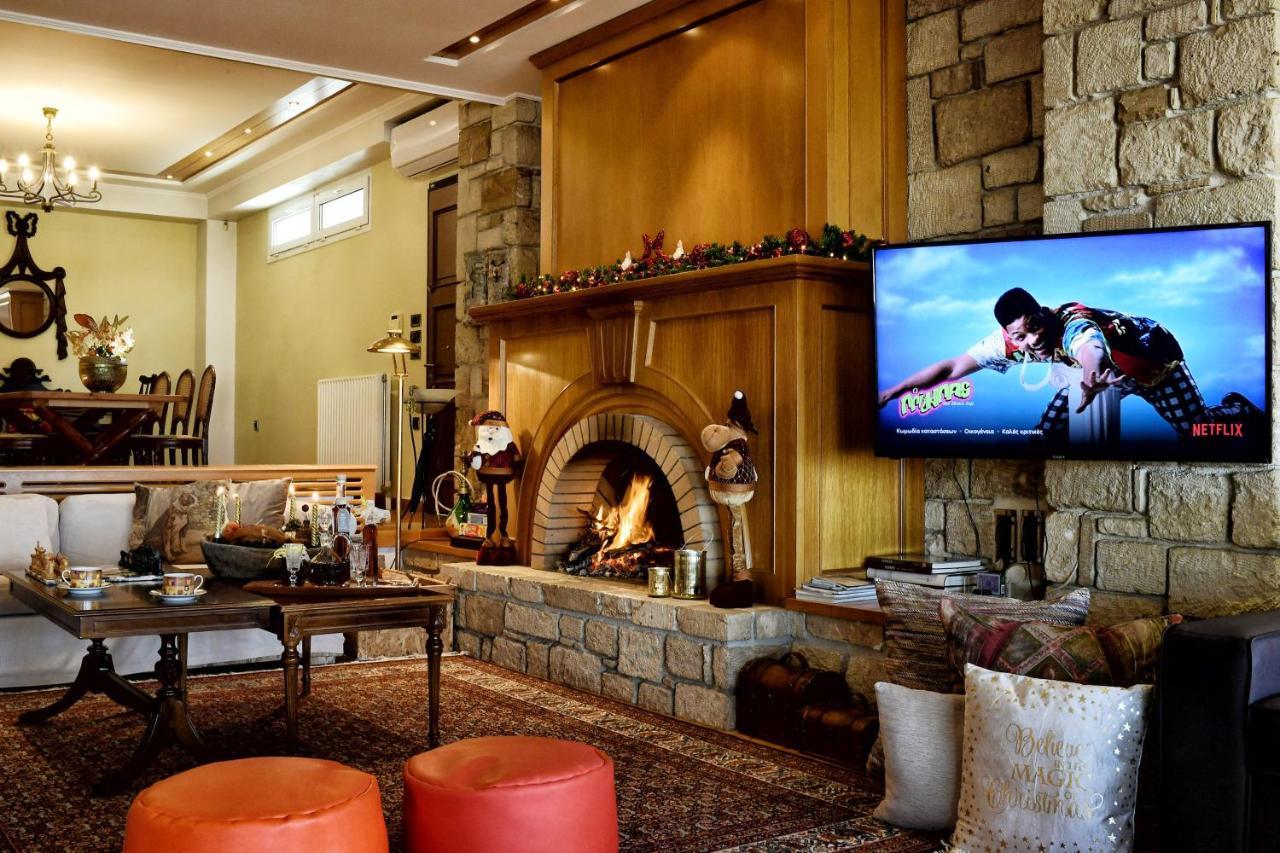 Luxurious Villa By The Sea Posidhonia  Bagian luar foto