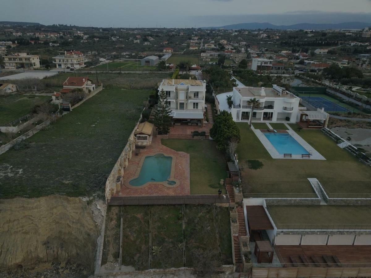 Luxurious Villa By The Sea Posidhonia  Bagian luar foto